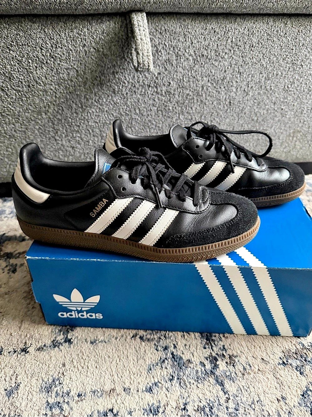 adidas Samba OG Black & White US 6.5 Like New
